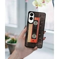 thumbnail image 5 of WIRESTER Shockproof Soft Rubber Cover Case for Samsung Galaxy S25 Edge 6.7 inch 2025, Red Vintage Cassette Tape, 5 of 5