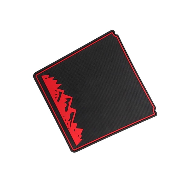 Kenally Alfombrilla para salpicadero de coche, almohadilla de soporte para teléfono antideslizante para vehículo portátil, accesorios para Automoción decorativa y accesorios Rojo Kenally VI018787-04