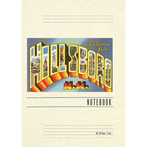 Vintage Lined Notebook Greetings from Hillsboro, (Paperback)