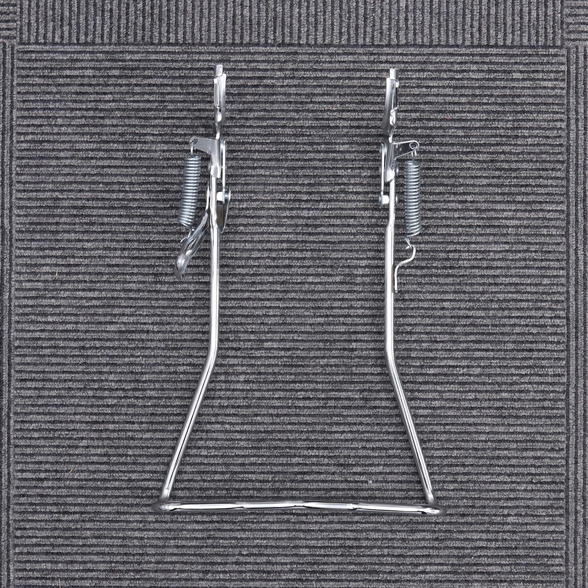 RUNROTOO Bike Racks For Garage Bicycle Kick Stand Silver Iron Maintenance Stand 1Pcs