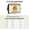 thumbnail image 3 of Outdoor TV Cover 30 to 32 Inches, Sunflower Country Star Texas Star Flowers Bottle Retro Waterproof and Weatherproof TV Cover with Remote Control Pocket, Flat Screen TV Cover Protector for Outside TV, 3 of 6