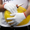thumbnail image 3 of Guantes de trabajo de algodón, guantes de seguridad de trabajo ligeros de punto, guantes de trabajo de seguridad elásticos Rojo 10 pares 长20--22cm, 3 of 5