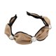 thumbnail image 1 of 2 diademas de perlas para mujer, diadema con cuentas, antideslizante, con nudo superior ancho, diadema con pelo de perlas, 1 of 5