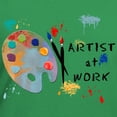 thumbnail image 3 of CafePress - Artist At Work - Women's V-Neck Dark T-Shirt, 3 of 4