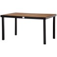 thumbnail image 1 of Natural Aluminum Outdoor Dining Table for 6 | Patio Rectangular Table - 55" x 35.5" | Durable Metal Table for Deck, Porch & Garden Entertaining, 1 of 7