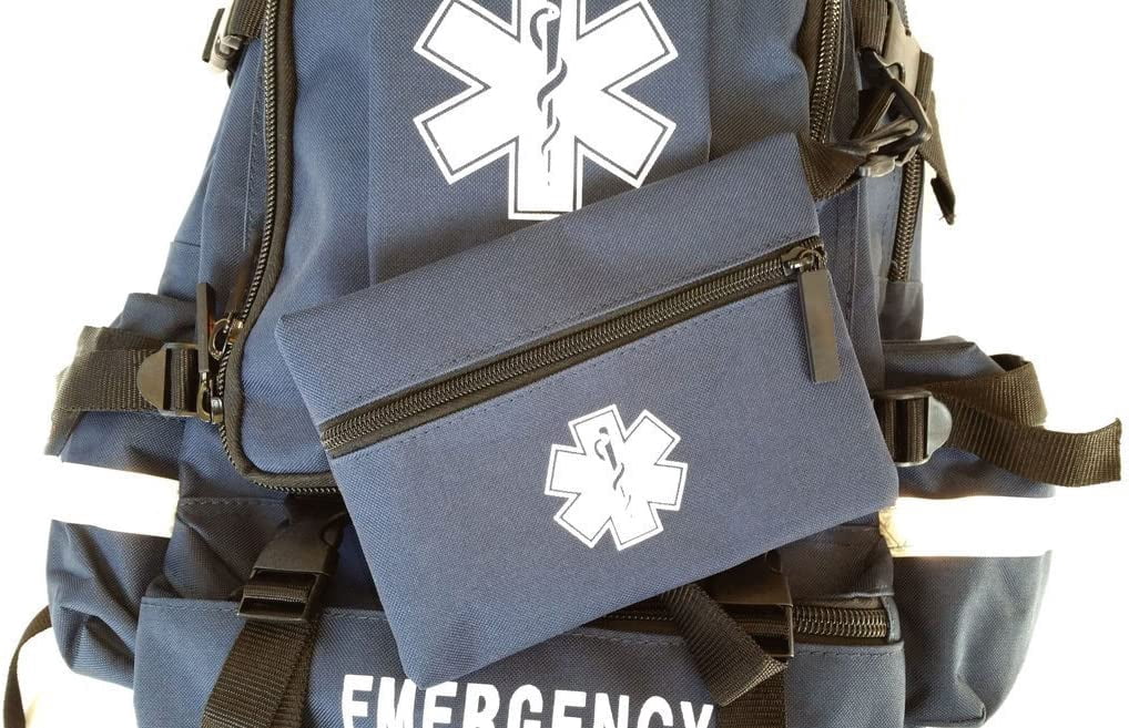 LINE2design First Aid Kit - EMS Emergency Professional Medical Backpack Kit - Navy