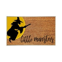 SHENGXINY 1PCS Halloween Printed Bathroom Rugs Door Mat, Washable No Slip Anti Mold Absorbent Dirt Door Mat for Living Room Kitchen Fall Home Decor Accessories 2'0'x1'4' Brown