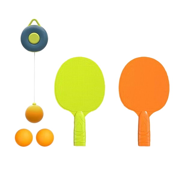 Fzaqwen Hanging Table Tennis Trainer, Parent Child Interaction Toy, Self Training Device Blue