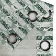 thumbnail image 4 of Ambesonne Botanical Grommet Curtain, Monstera Leaves Tropical, 50"x84", White and Emerald, 4 of 5