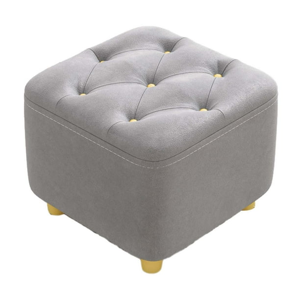 Reposapiés Taburete otomano Perfecl Escabel gris