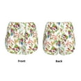 thumbnail image 6 of Sigee Wild Exotic Birds And Flowers for Women's Athletic Shorts High Waisted Running Shorts Pocket Sporty Short Gym Elastic Workout ShortsLarge, 6 of 9