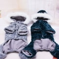 thumbnail image 6 of Naiyafly Dog Winter Coat Hoodie Pet Clothes Winter Warm 4- Legs Jumpsuit Thicken, 6 of 8