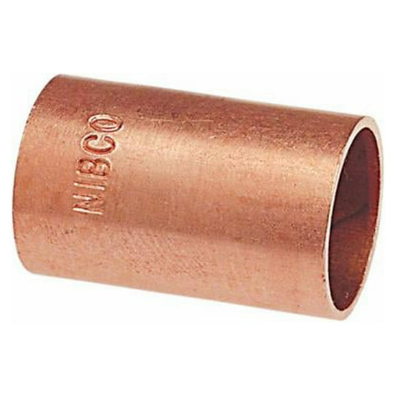 Nibco W00970T Copper Pipe Coupling Without Stop, 3/4 In. CxC - Quantity 40