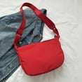 thumbnail image 6 of Xfvqtps Womens Crescent Bag Solid Color Simplicity Adjustable Shoulder Strap Fashion Lightweight Portable Commuting One Shoulder Bag Red, 6 of 6