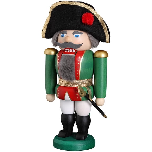 German nutcracker general, height 20 cm / 8 inch, original Erzgebirge by Seiffener Volkskunst SV 11459