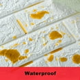 thumbnail image 4 of 5pcs/10pcs DIY 3D Wall Sticker Wallpaper Foam Soft Brick Self Adhesive Waterproof Mould Proof Room Home Living Room Bathroom Kitchen Bedding Room Decoration, 4 of 9