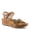 TAN MULTI, variant on L`Artiste Script Women’s Floral Sandal with Cushioned 2" Wedge Comfort