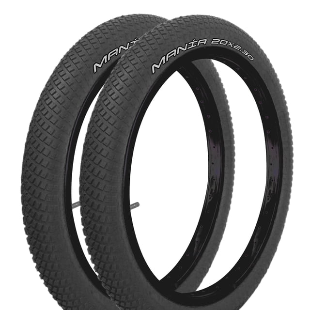 Par Llantas BMX Bicicleta Freestyle Rodado 20 X 2.30 Negras Dragon PR20977N