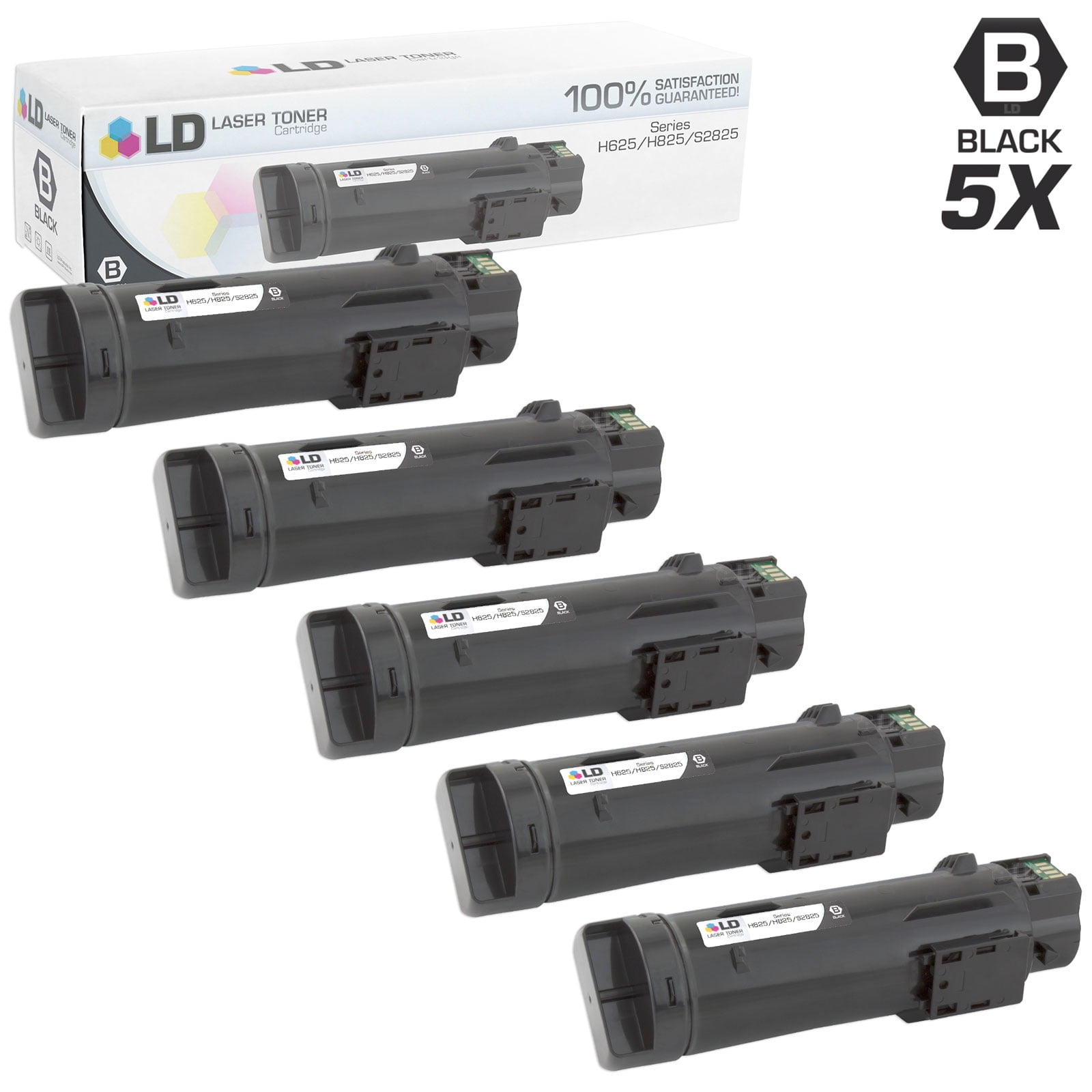 LD Compatible Dell 593-BBOW//N7DWF BLK Toner for Laser H625cdw//H825cdw//S2825cdn