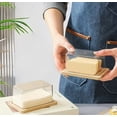 thumbnail image 1 of Organizador Mantequilla Acrílico Madera Refrigerador, 1 of 4