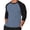 Blue, variant on Mens Summer Tops, Workout Shirts for Men, Color Panels Mens Long Sleeve Crew Neck Stretchy Sporty Gym Workout Fitness Beach Vacation Soft Breathable Shirts
