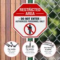 thumbnail image 4 of Restricted Area Sign, Do Not Enter Authorized Personnel Only Sign,, 4 of 8