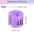 thumbnail image 3 of Uxcell 300-Pack Marcadores de Perchas para Ropa, Clips de Tamaño Codificado por Color de Plástico 4XL que se Ajustan a Varillas de 3mm-5mm [Púrpura Claro], 3 of 6