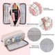 thumbnail image 2 of Large Pencil Case Big Capacity 3 Compartments Canvas Pencil Pouch For Students, 2 of 3