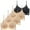 C, variant on Women's Bra Set 4-Piece Sheer Mesh Seamless Bralette Supportive Anti-Sagging Sleep Bra - A/B/C/D/E/F/G/H/I/J/K/L/M/N/O/P/Q/R/S/T/U/V/W/X/Y/Z - M/L/XL/XXL/XXXL/XXXXL (A | L)