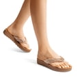 thumbnail image 5 of Dream Pairs Women’s Rhinestone Flip-Flops – Arch Support Thong Sandals with Cushioned Footbed, 5 of 6