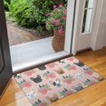 thumbnail image 2 of Pink French Bulldog Flowers Florals Door Rugs,Washable Non Slip Door Mats Indoor,Decorative Door Mats,Entry Mat Indoor for Entrance,Bedroom,Kitchen,Bathroom,17"x30", 2 of 6
