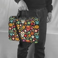 thumbnail image 6 of ZICANCN Laptop Case 14 inch, Mexican Flowers Sugar Skull Work Shoulder Messenger Business Bag for Women and Men, 6 of 7