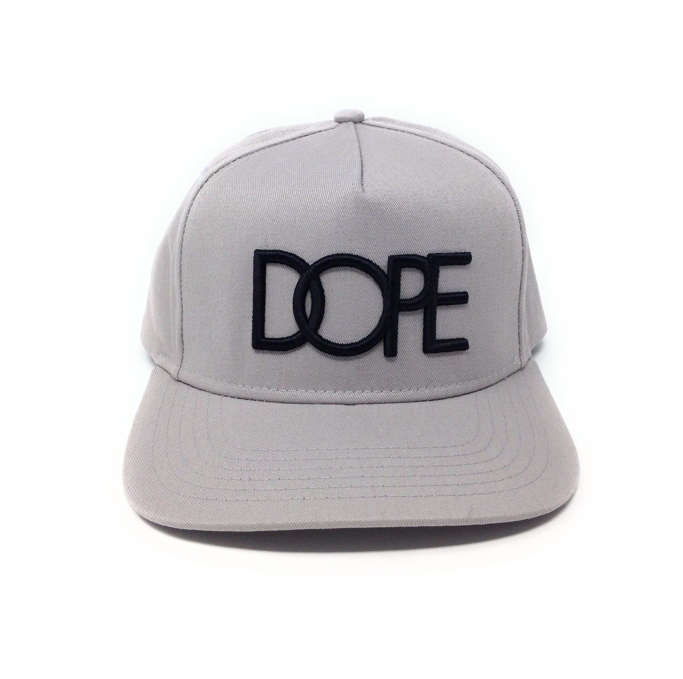 Dope Classic Logo Grey Snapback Hat 