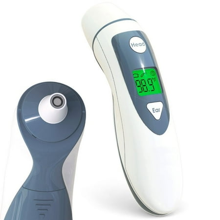 New Medical Infrared Forehead and Ear Thermometer for Kids Adults with Fever Indicator
