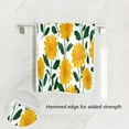 thumbnail image 2 of Bath Towel Single-Sided Printed Highly Absorbent Soft Quick Towel for Bathroom Spa Gym & Sports Yellow Daisies Seamless Pattern, 2 of 5