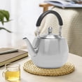 thumbnail image 3 of Miumaeov Long Spout Tea Kettle Stovetop Whistling Teakettle Teapot Brushed Finish 4L/4.22QT, 3 of 9