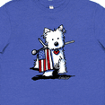 thumbnail image 4 of Inktastic US Flag Westie Youth T-Shirt, 4 of 5