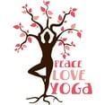 thumbnail image 2 of CafePress - PEACE LOVE YOGA Magnets - Rectangle Magnet, 2"x3" Refrigerator Magnet, 2 of 3
