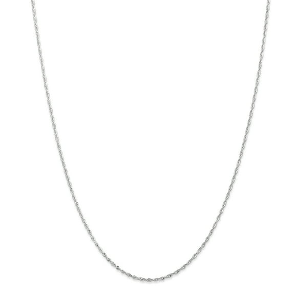 FJC Finejewelers 10k White Gold 2.9mm Bright Cut Lightweight Rope Chain Necklace