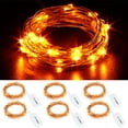 thumbnail image 1 of Guirnalda de luces LED CYLAPEX, naranja, 3.3 pies, 20 LED, paquete de 6, 1 of 7