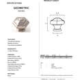 thumbnail image 2 of Alno A1530-CHBRZ Geometric 1-1/4" Cabinet Knob Chocolate Bronze, 2 of 2