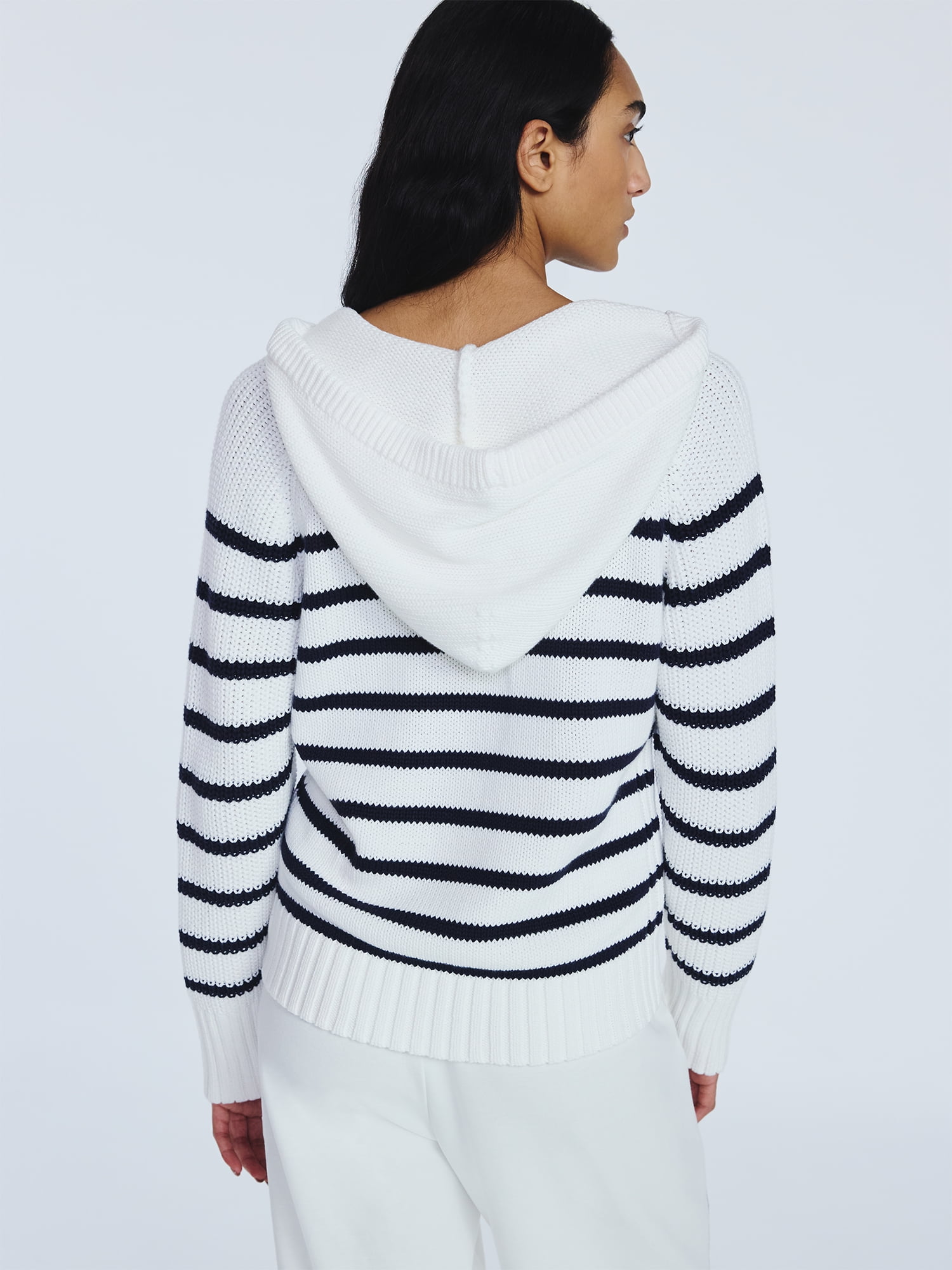 Free Assembly Women's Cotton Hoodie Sweater with Long Sleeves, Sizes XS-XXL