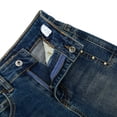 thumbnail image 5 of KIDSCOOL SPACE Girls Wide-leg Jeans,Baggy Stretchy Denim Pants with Metal Rivet Decoration,Blue,4-5 Years, 5 of 6
