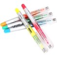 thumbnail image 4 of Chisel Tip Highlighters 5 Assorted Neon Colors Highlighter Markers Bible Safe Gel Highlighter Office School Supplies Quick Dry No Bleed Highlighter Student Study Kit for Drawing Sketching Underlining, 4 of 5