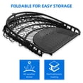 thumbnail image 4 of Dextrus Wicker Swing Egg Chair Hammock Hanging Chair Nest Basket with Stand, UV Resistant Removable & Washable Cushions,350LB Capacity - Black, 4 of 10
