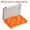 Orange, variant on Uxcell Waterproof Fishing Lure Box Fish Tackle Accessory Storage Container Red 1Pcs
