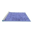 thumbnail image 2 of Ahgly Company Machine Washable Indoor Rectangle Persian Blue Traditional Area Rugs, 7' x 9', 2 of 4