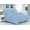Aqua, variant on Elegant Comfort Wrinkle Resistant - Luxurious Silky Soft Dobby Stripe Bed-in-a-Bag, 8-Piece Comforter Set - HypoAllergenic - Full/Queen, Black