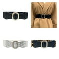 thumbnail image 2 of Jesscasday Sequins Wide Waist Belt Fashionable Women Waistband Elastic Waist Dress Belt, 2 of 14
