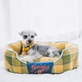 thumbnail image 4 of Touchdog 'Archi-Checked' Designer Plaid Oval Dog Bed, 4 of 7